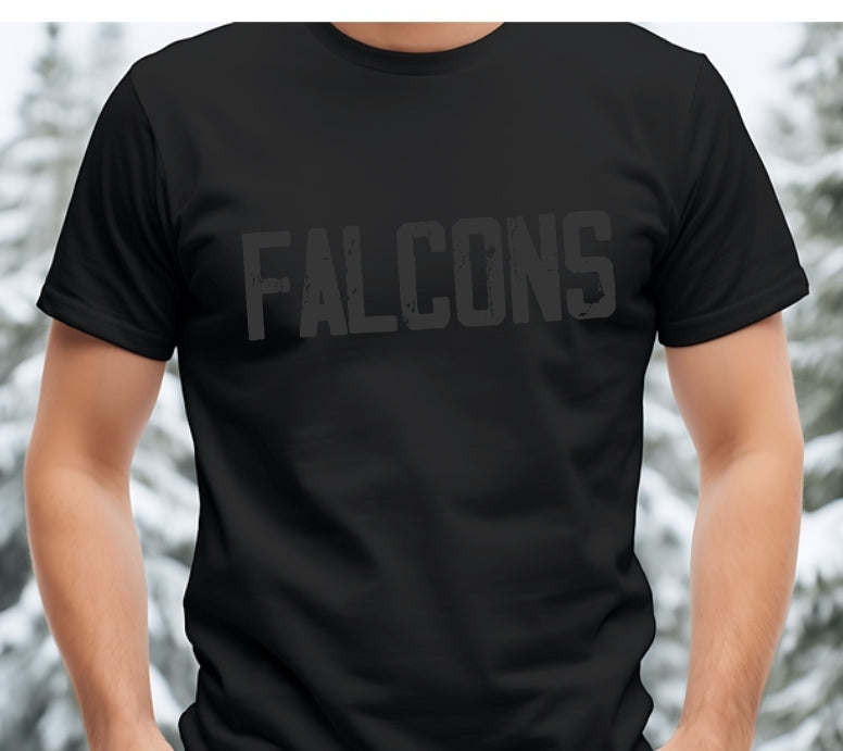 FALCONS - black on black